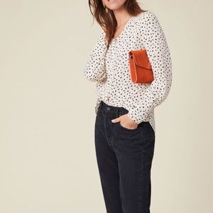 Jannah Silk In cream dots